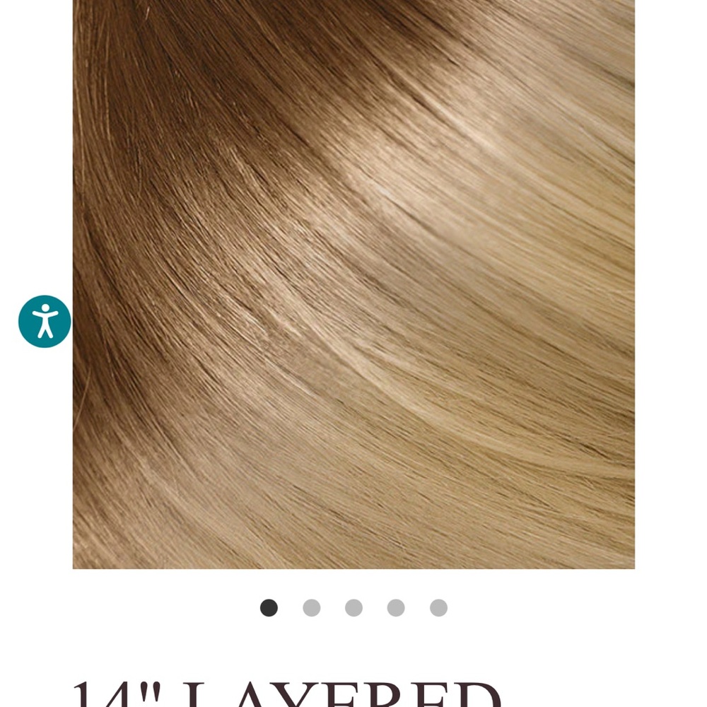 Layered Brown and Blonde Hair Extensions